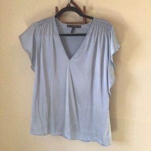 White House Black Market Flutter Sleeve Top Size Medium